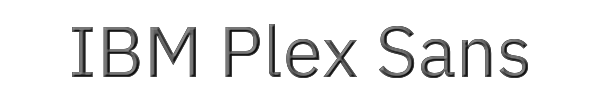 IBM Plex Sans 