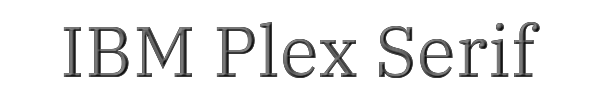 IBM Plex Serif 