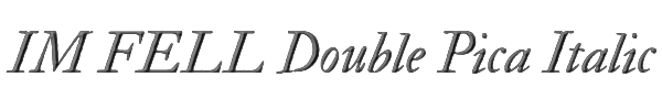 IM FELL Double Pica Italic 
