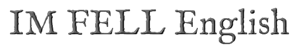 IM FELL English 