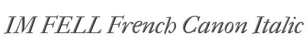 IM FELL French Canon Italic 