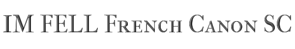 IM FELL French Canon SC 