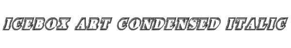 Icebox Art Condensed Italic 