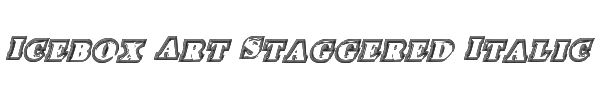 Icebox Art Staggered Italic 