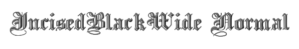 IncisedBlackWide Normal 