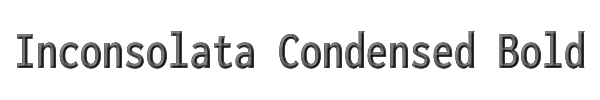 Inconsolata Condensed Bold 