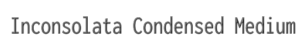 Inconsolata Condensed Medium 