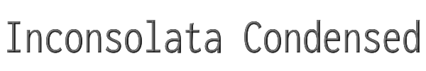 Inconsolata Condensed 