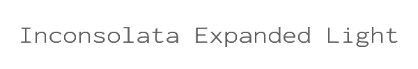 Inconsolata Expanded Light 