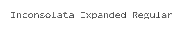 Inconsolata Expanded Regular 