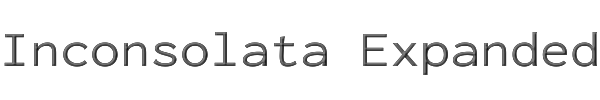 Inconsolata Expanded 