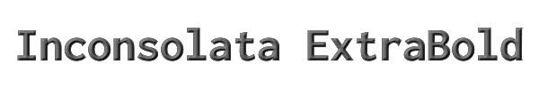 Inconsolata ExtraBold 
