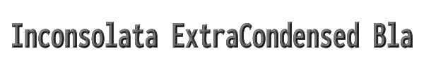 Inconsolata ExtraCondensed Black 