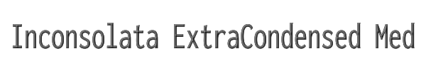 Inconsolata ExtraCondensed Medium 