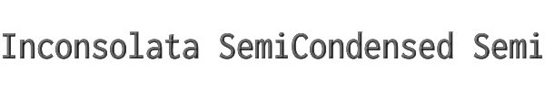 Inconsolata SemiCondensed SemiBold 