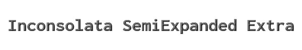 Inconsolata SemiExpanded ExtraBold 