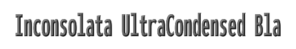 Inconsolata UltraCondensed Black 