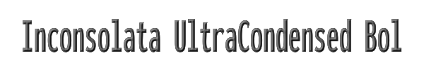 Inconsolata UltraCondensed Bold 