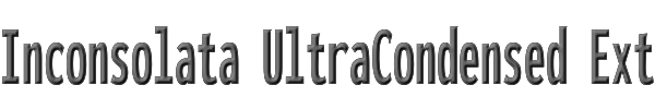 Inconsolata UltraCondensed ExtraBold 