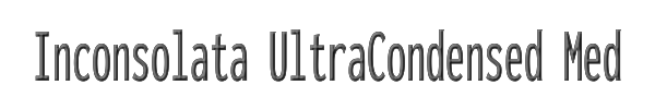 Inconsolata UltraCondensed Medium 