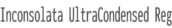 Inconsolata UltraCondensed Regular 