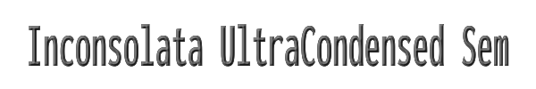 Inconsolata UltraCondensed SemiBold 