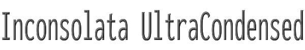 Inconsolata UltraCondensed 