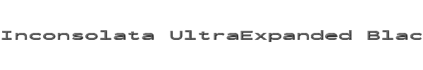 Inconsolata UltraExpanded Black 