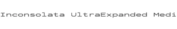 Inconsolata UltraExpanded Medium 