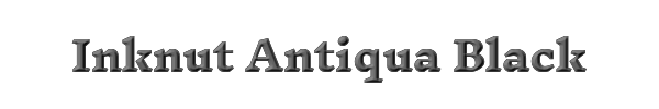 Inknut Antiqua Black 