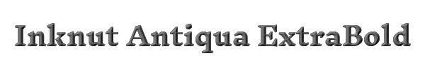 Inknut Antiqua ExtraBold 