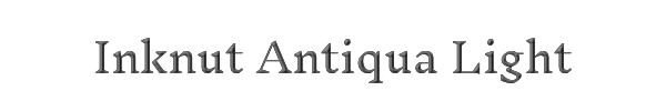 Inknut Antiqua Light 