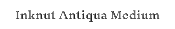 Inknut Antiqua Medium 