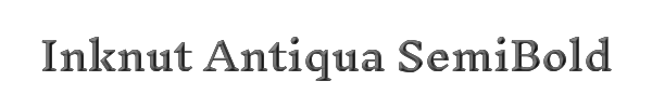 Inknut Antiqua SemiBold 