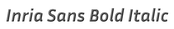 Inria Sans Bold Italic 