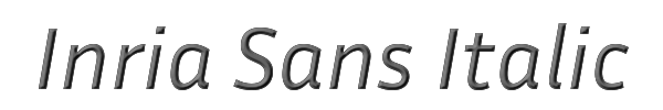 Inria Sans Italic 