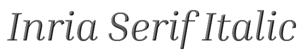 Inria Serif Italic 