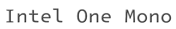 Intel One Mono 