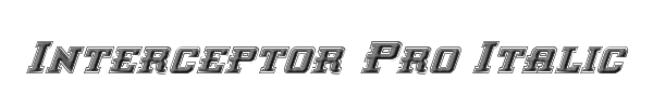 Interceptor Pro Italic 