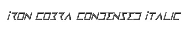 Iron Cobra Condensed Italic 