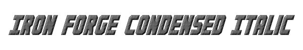 Iron Forge Condensed Italic 