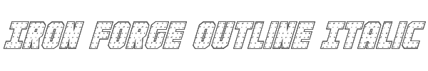 Iron Forge Outline Italic 