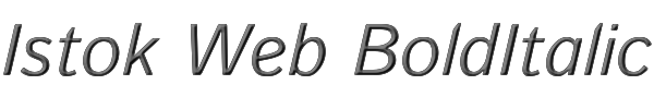 Istok Web BoldItalic 