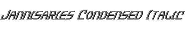 Jannisaries Condensed Italic 