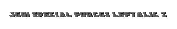 Jedi Special Forces Leftalic Italic 