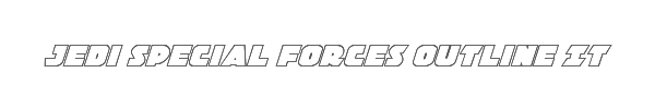 Jedi Special Forces Outline Italic 