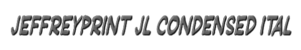 JeffreyPrint JL Condensed Italic 