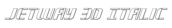 Jetway 3D Italic 