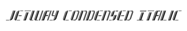 Jetway Condensed Italic 