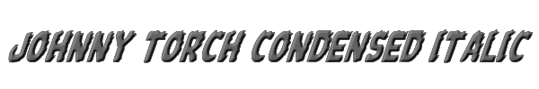 Johnny Torch Condensed Italic 